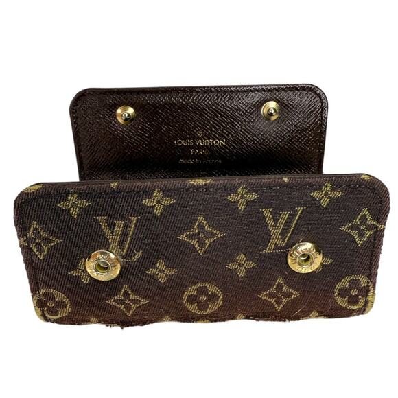 Louis Vuitton 4 Key Holder Mini Lin Authentic 2006 Made in France - Picture 5 of 15